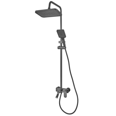 Душова колона зі змішувачем з алюмінію Armata BCG-009-J GRAPHITE, 3 режими (CH6561) Душова колона зі змішувачем з алюмінію Armata BCG-009-J GRAPHITE, 3 режими (CH6561)