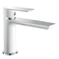 Смеситель для умывальника HAIBA ALEX 001 LONG WHITE-CHROME (HB9563) Смеситель для умывальника HAIBA ALEX 001 LONG WHITE-CHROME (HB9563)