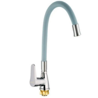 Смеситель для кухни Mixxus SOP4-146 Reflector Gray с серым силиконовым вливом (MI6492)