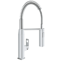 Змішувач для кухні з гнучким виливом Grohe Eurocube (31395000)