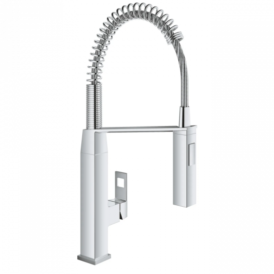 Змішувач для кухні з гнучким виливом Grohe Eurocube (31395000)