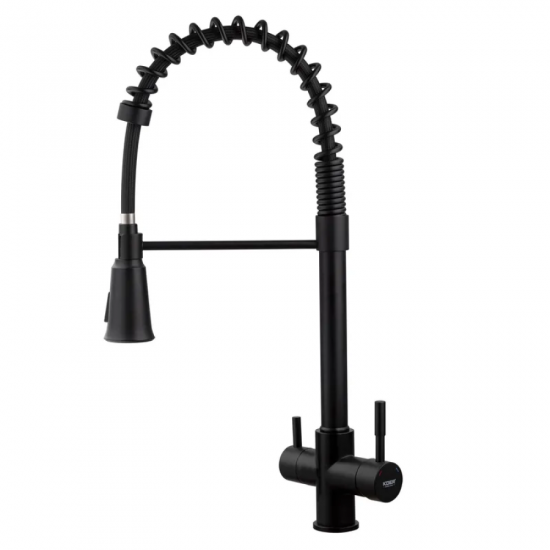 Змішувач для кухні Koer KB-72025-05 з виходом для питної води (вилив - пружина) (KR5015)