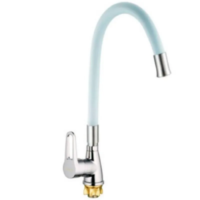 Змішувач для кухні Mixxus SOP4-045 Reflector White з білим силіконовим виливом (MI6488)