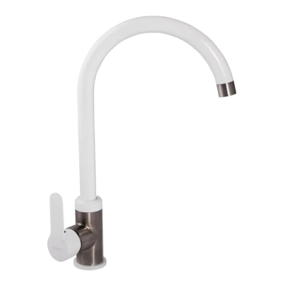 Змішувач для кухні Zerix LR74105W білий (LL1205)