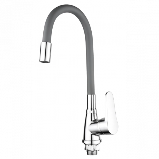 Змішувач для кухні Mixxus Elvis 014 (Nut) Refl.Grey (без підведення) (MI6307)