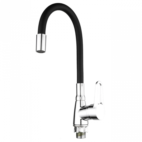 Змішувач для кухні Mixxus Elba 014 (Nut) Refl.Black. (без підведення) (MI6306)