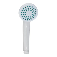 Ручной душ Zerix SH-06 White (1 режим) (ZX5017)