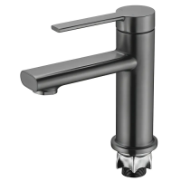 Смеситель для умывальника Mixxus Lord 001 Nut Graphite (Цвет графит) (MI7137)