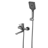 Смеситель для ванной Mixxus Lord 009 Euro Graphite (Цвет графит) (MI7140)