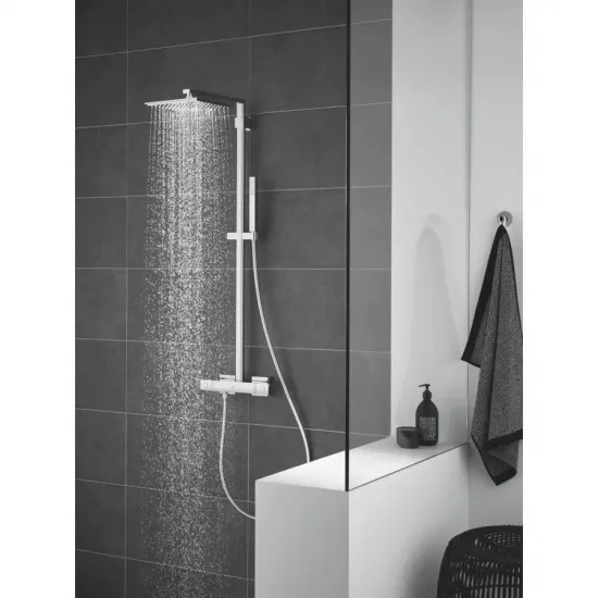 Душова система з термостатом для душа Grohe Euphoria Cube System (26087000) Душова система з термостатом для душа Grohe Euphoria Cube System (26087000)