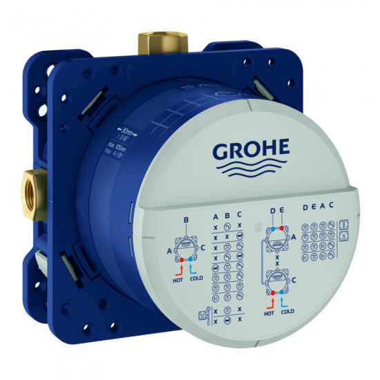 Душова система прихованого монтажу зі змішувачем Grohe Eurosmart New Tempesta 250 (UA26416SC3)