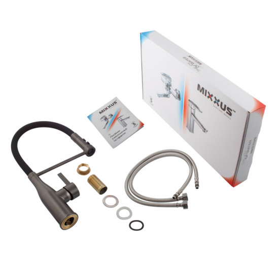 Змішувач для кухні Mixxus Premium Summer 017 GRAPHITE REFL.BLACK (MI6962)