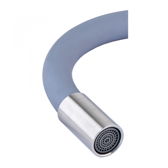 Вилив силіконовий для змішувача з нерж. сталі SUS304 Mixxus SPO-06.SUS Refl.Gray (MI6065) Вилив силіконовий для змішувача з нерж. сталі SUS304 Mixxus SPO-06.SUS Refl.Gray (MI6065)