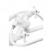 Змішувач для ванни Plamix Pablo -140 EURO SET White (з шлангом та лійкою) (PM0670)