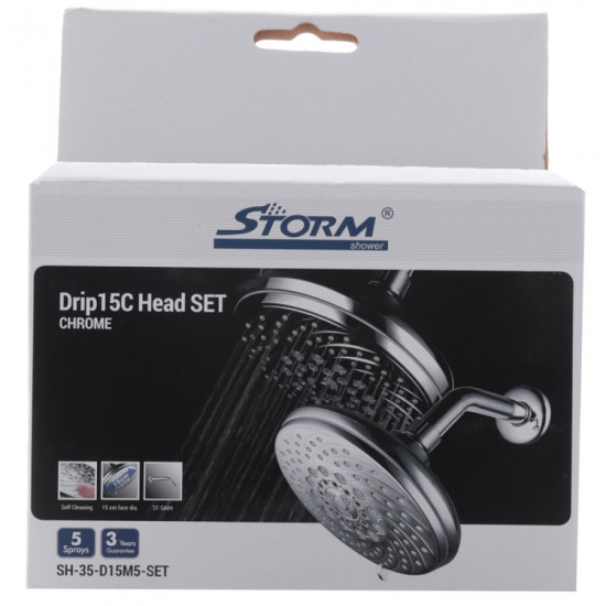 Лійка для душу Storm SH-35-D15M5-SET (ST0023) Лійка для душу Storm SH-35-D15M5-SET (ST0023)