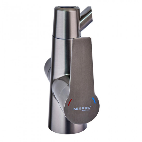 Кухонний змішувач на дві води Mixxus FUL-021 Graphite Refl.Black (нерж. сталь) (MI6115)