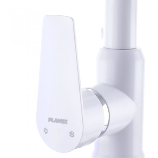 Змішувач для кухні Plamix Mario-017 White (з підведенням) (PM0608)