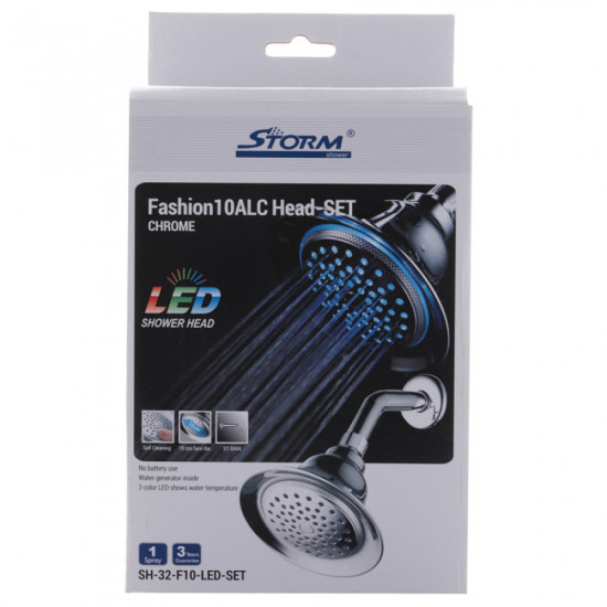 Лейка для душа Storm SH-32-F10-LED-SET (ST0020) Лейка для душа Storm SH-32-F10-LED-SET (ST0020)