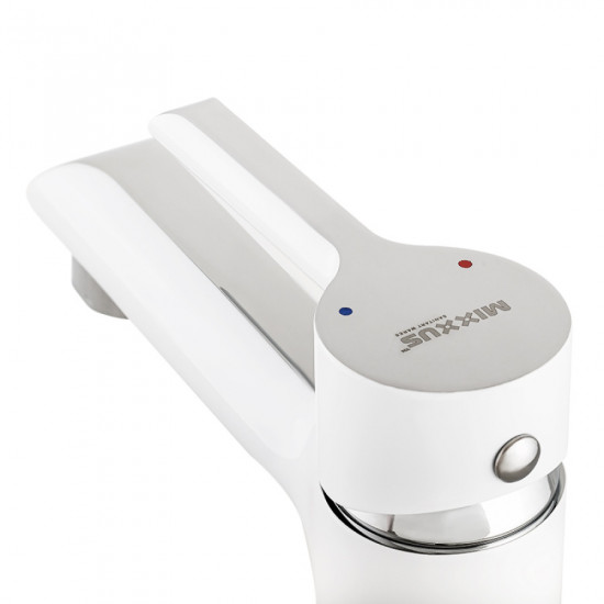 Змішувач для умивальника Mixxus Premium Edem 001 (White) (MI5843) Змішувач для умивальника Mixxus Premium Edem 001 (White) (MI5843)