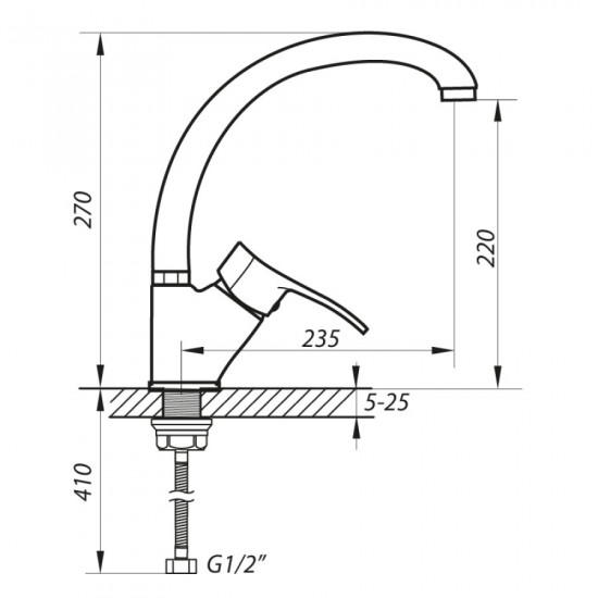 Змішувач для кухні Zerix DYU 279 (ZX0025) Змішувач для кухні Zerix DYU 279 (ZX0025)