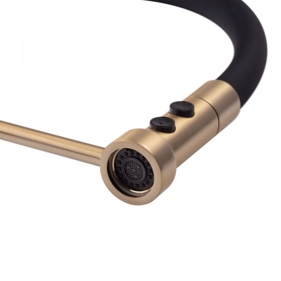 Змішувач для кухні Mixxus Premium Summer 017 BRUSHED GOLD REFL.BLACK (MI6964)