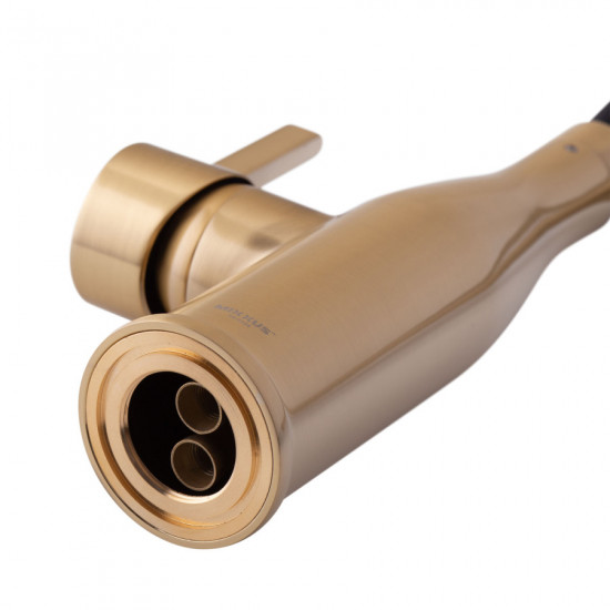 Змішувач для кухні Mixxus Premium Summer 017 BRUSHED GOLD REFL.BLACK (MI6964)