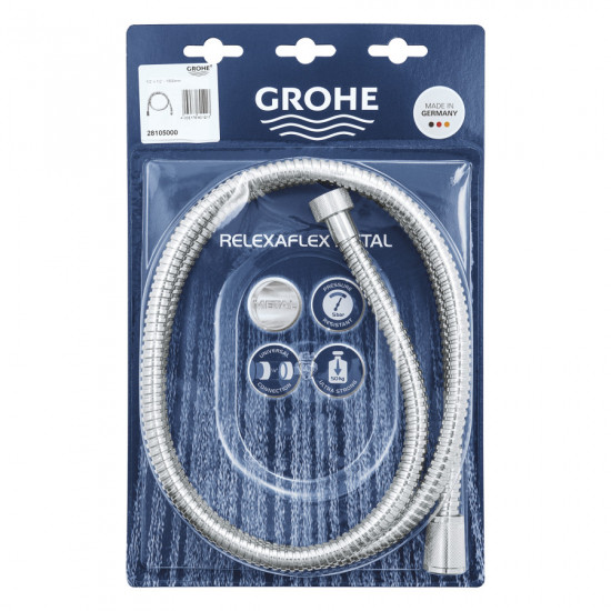 Душовий шланг 1500 Grohe Relexaflex Metal (28105000)