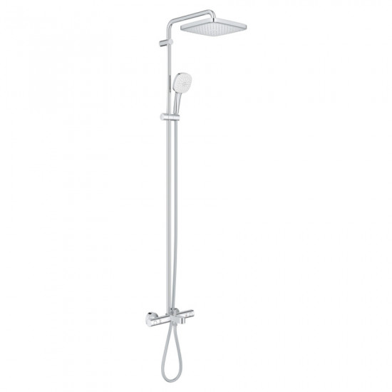 Душова система настінного монтажу з термостатом для ванни Grohe Tempesta System 250 Cube (26691001)