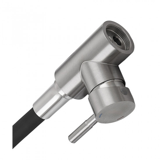 Змішувач для кухні Armata SUS-011 Refl.Black із силіконовим виливом (вилив чорний) (CH6480)