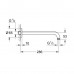 Душовий кронштейн Grohe (286 мм) (28576000) Душовий кронштейн Grohe (286 мм) (28576000)