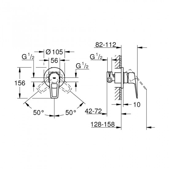 Набір для гігієн.душу Grohe BauLoop New (UA11104202)