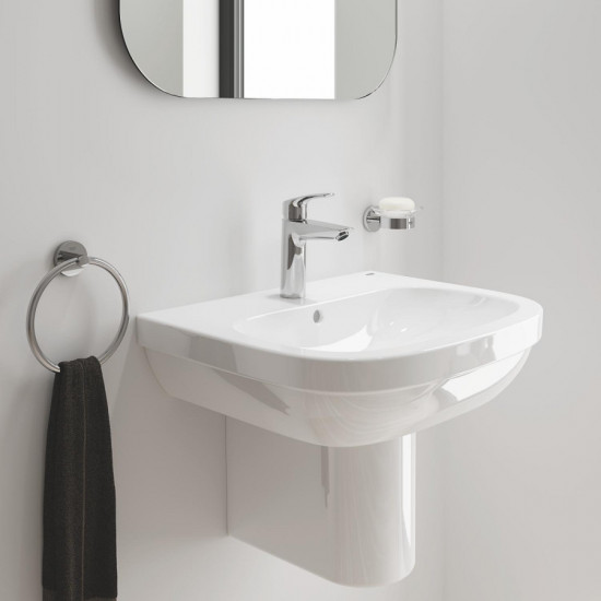 Одноважільний змішувач для раковини M-Size Grohe Eurosmart New з натискним донним клапаном (2392300