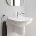 Одноважільний змішувач для раковини M-Size Grohe Eurosmart New з натискним донним клапаном (2392300