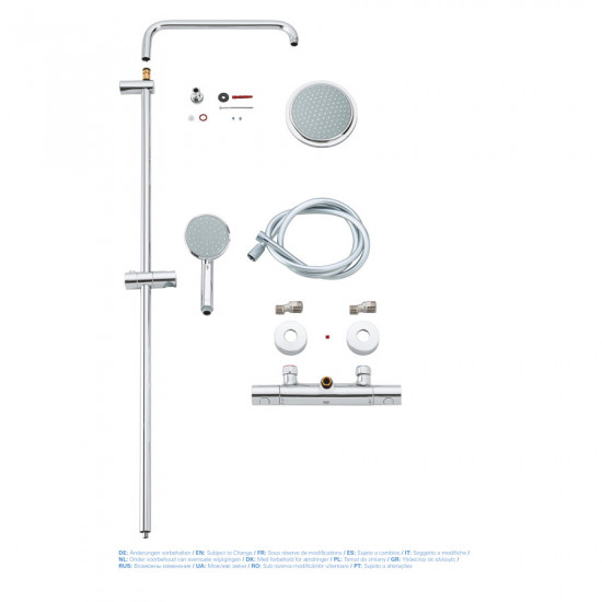 Душова система з термостатом для душа Grohe New Tempesta Cosmop. System (27922000)