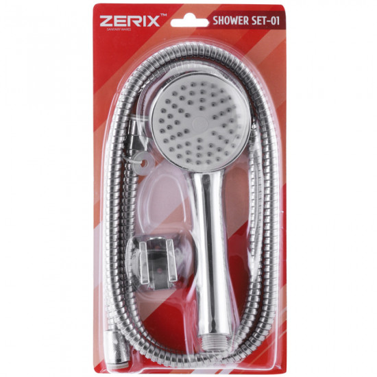 Душовий набір (шланг, лійка, кронштейн) Zerix SHOWER SET-01 (ZX3068)