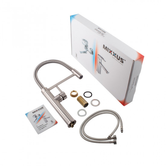 Змішувач для кухні Mixxus Premium Spark 017 SS COLOR (MI6971)