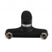 Змішувач для ванни Plamix CEZAR-009 EURO SET Matte black, зі шлангом, лійкою та кронштейном (PM0693