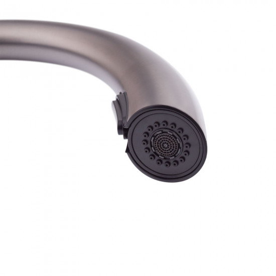 Змішувач для кухні з висувним виливом Mixxus Premium WARTA 014 GRAPHITE (MI6957)