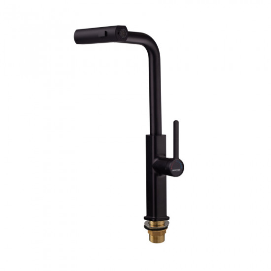 Змішувач для кухні з висувним виливом Mixxus Premium HAMMER 014 BLACK (MI6954)