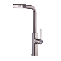 Змішувач для кухні з висувним виливом Mixxus Premium HAMMER 014 GRAPHITE (MI6955)