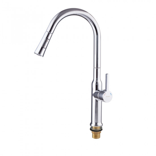 Змішувач для кухні з висувним виливом Mixxus Premium PULL 014 (MI6958)