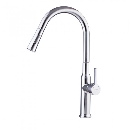 Змішувач для кухні з висувним виливом Mixxus Premium PULL 014 (MI6958)