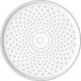 Лійка для душу стельова Koer KP-0413-01-OH 250мм (Колір хром) (KR5417)