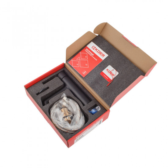 Змішувач для умивальника Koer KB-10029-05 Колір чорний (KR5487)