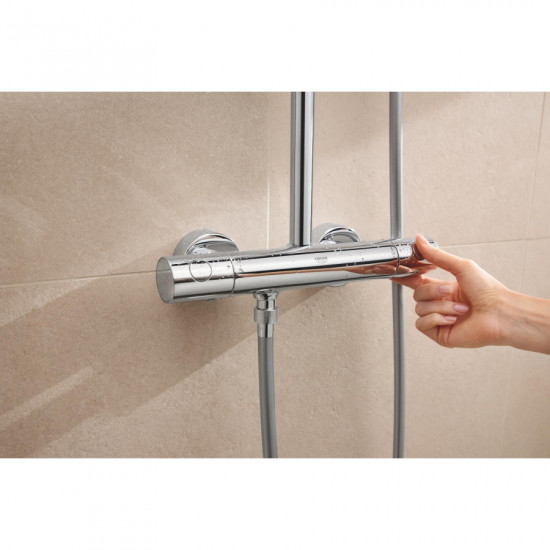 Душова система з термостатом для настінного монтажу Grohe Tempesta System 250 Cube (26689001)