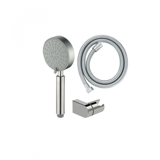 Душовий набір Mixxus Shower SET-07.SUS (шланг, лійка, кронштейн) з нерж. сталі (MI6160)