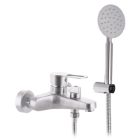 Смеситель для ванны из нержав. стали SUS304 Zerix HSB-009 (Euro) (ZX3158)