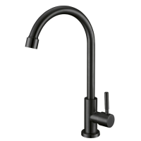 Кран для холодной воды MIXXUS MONO-01.SUS BLACK из нержавеющей стали (MI6561)