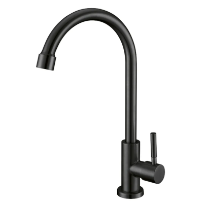 Кран для холодної води MIXXUS MONO-01.SUS BLACK з нерж. сталі (MI6561)