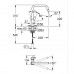 Одноважільний змішувач для мийки Grohe Eurosmart (305672430)